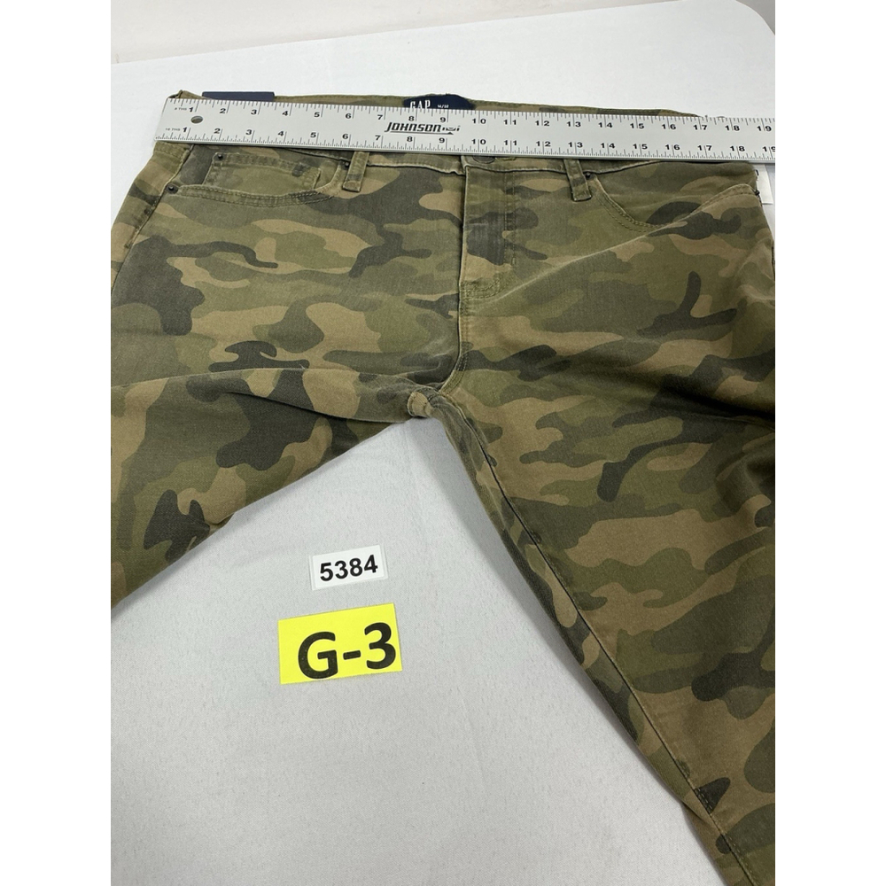 Womans Gap Denim Leggings 14/32 Stretch Midrise Skinny Camo Zip Button NWT - Picture 6 of 9